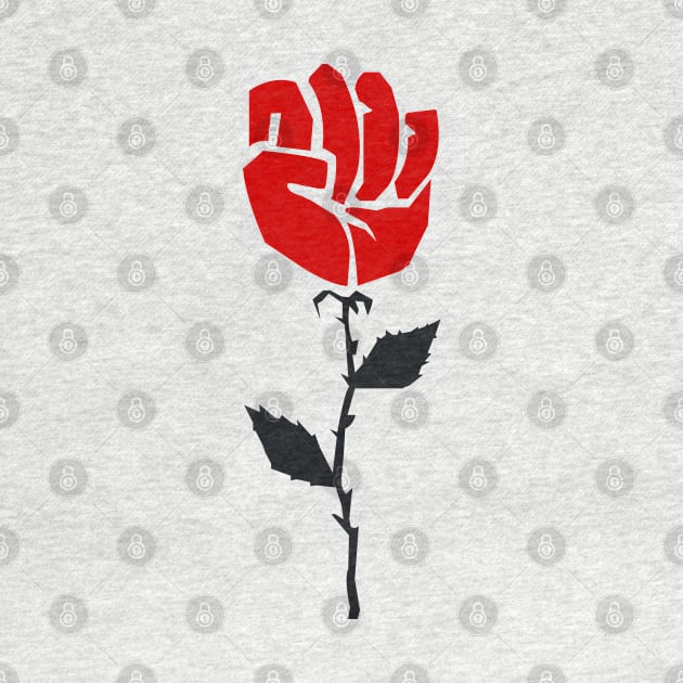 Black Lives Matter Red Flower by remoe